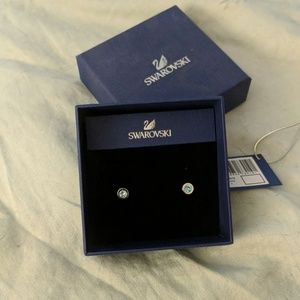 Swarovski March Aquamarine studs